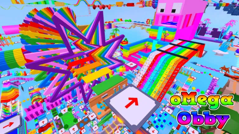 Imagem oficial do jogo oMega Obby 725 Stages! no Roblox