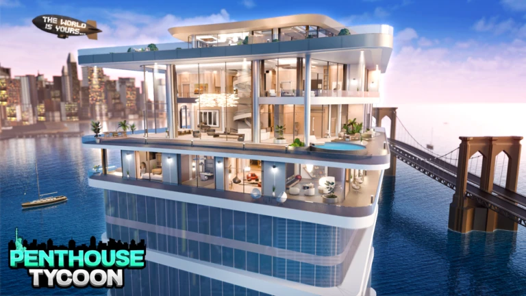 Imagem oficial do jogo Penthouse Tycoon no Roblox