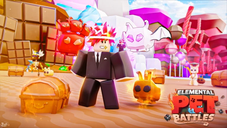 Imagem oficial do jogo Pet Battles no Roblox