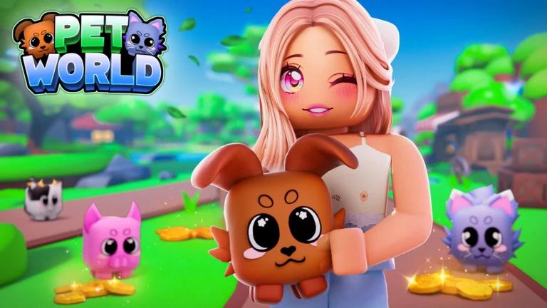 Imagem oficial do jogo Pet World no Roblox