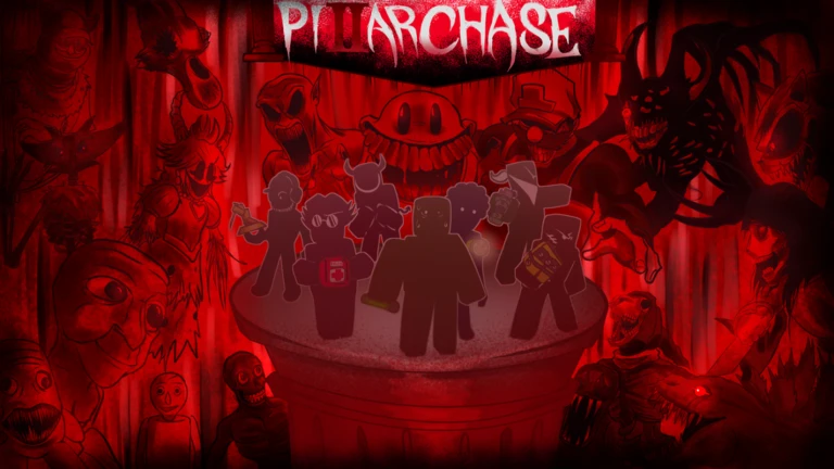 Imagem oficial do jogo Pillar Chase 2 no Roblox