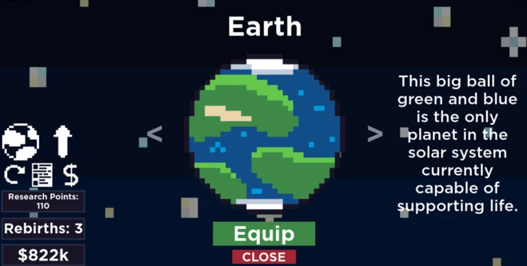Imagem oficial do jogo Planet Clicker no Roblox