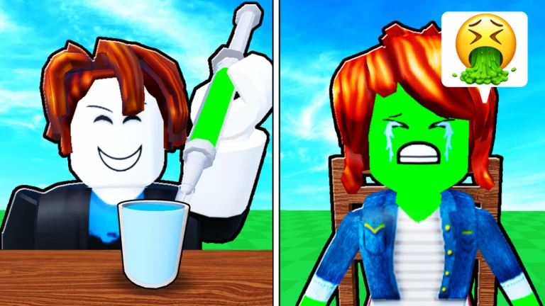 Imagem oficial do jogo Poison Drinks no Roblox