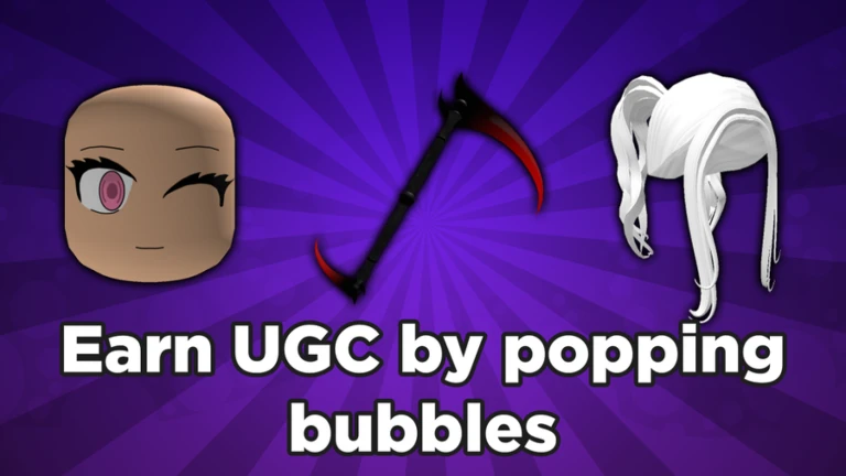 Imagem oficial do jogo Pop Bubbles for UGC no Roblox