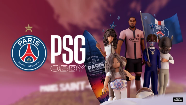 Imagem oficial do jogo PSG Obby no Roblox