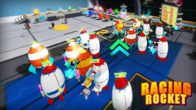 Imagem oficial do jogo Racing Rocket no Roblox