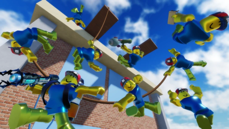 Imagem oficial do jogo Realistic Ragdoll Physics no Roblox