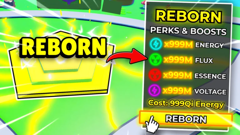 Imagem oficial do jogo Reborn Incremental no Roblox