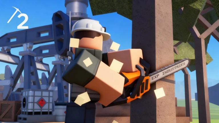 Imagem oficial do jogo Refinery Caves 2 no Roblox