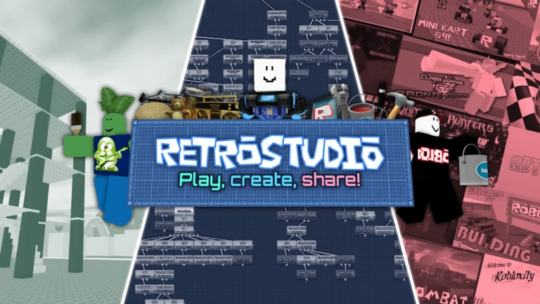 Imagem oficial do jogo RetroStudio no Roblox