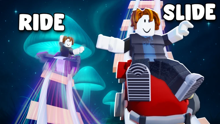 Imagem oficial do jogo Ride and Slide! no Roblox