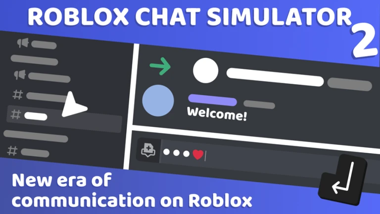 Imagem oficial do jogo Roblox Chat Simulator 2 no Roblox