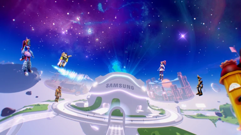 Imagem oficial do jogo Samsung Superstar Galaxy no Roblox