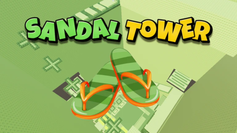 Imagem oficial do jogo SANDAL TOWER no Roblox