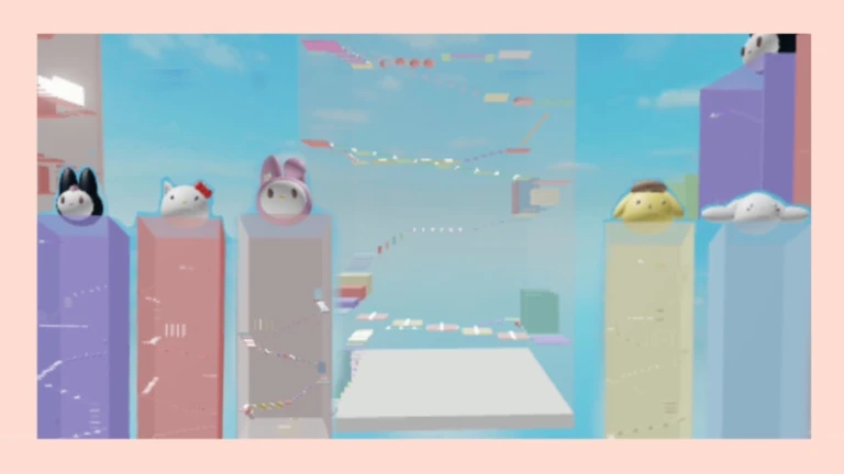 Imagem oficial do jogo Sanrio tower no Roblox