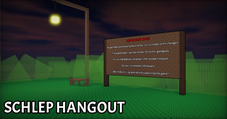 Imagem oficial do jogo SCHLEP no Roblox