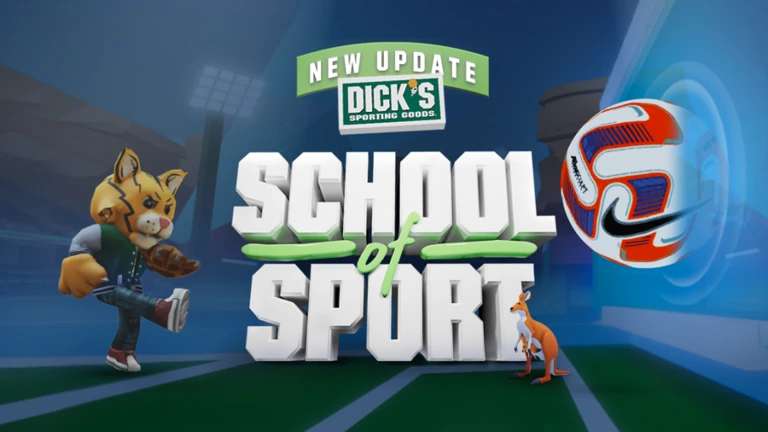 Imagem oficial do jogo School of Sport no Roblox