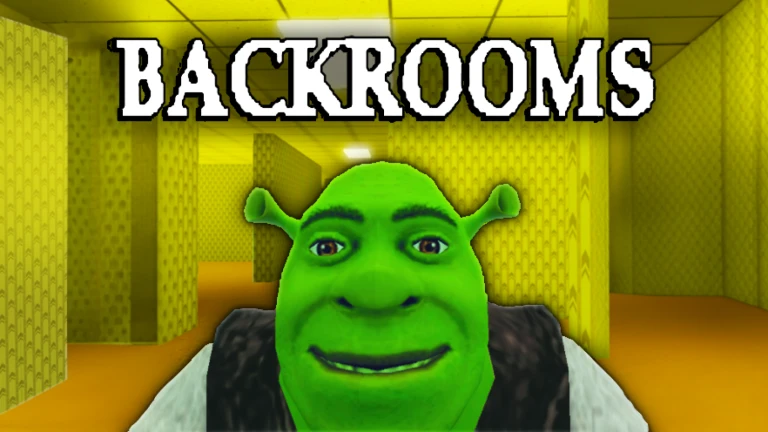 Imagem oficial do jogo Shrek in The Backrooms no Roblox
