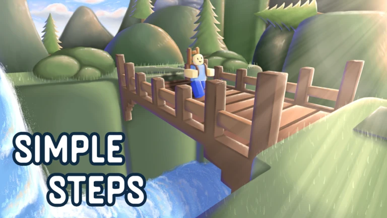 Imagem oficial do jogo Simple Steps no Roblox