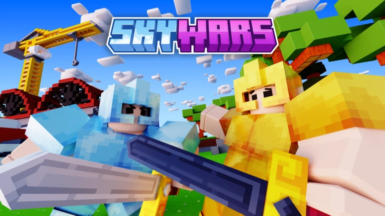 Imagem oficial do jogo SkyWars no Roblox