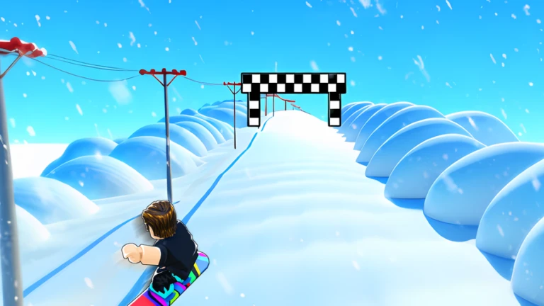 Imagem oficial do jogo Snowboard Obby World 8 no Roblox
