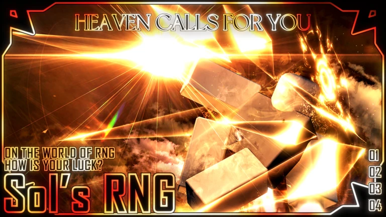 Imagem oficial do jogo Sol's RNG no Roblox