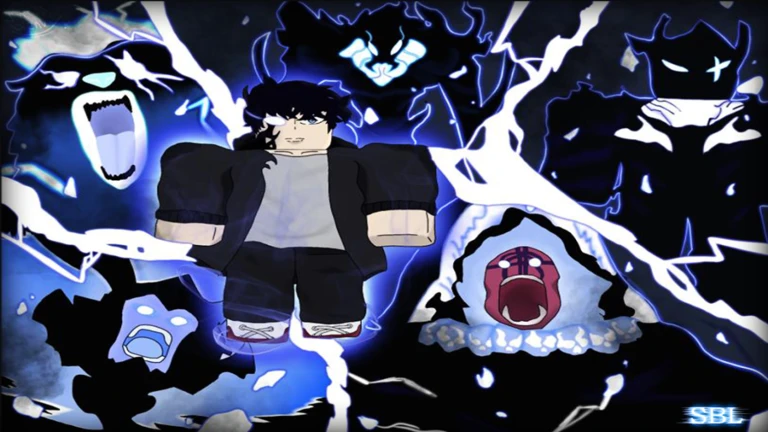 Imagem oficial do jogo SOLO BLOX LEVELING no Roblox