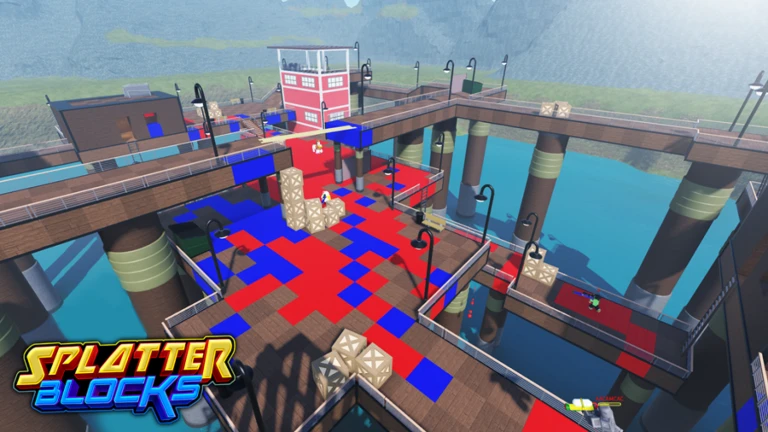 Imagem oficial do jogo Splatter Blocks no Roblox