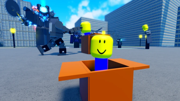Imagem oficial do jogo Superbox siege defense no Roblox