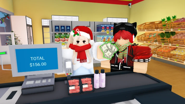 Imagem oficial do jogo Supermarket Simulator no Roblox