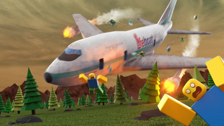 Imagem oficial do jogo Survive a Plane Crash no Roblox
