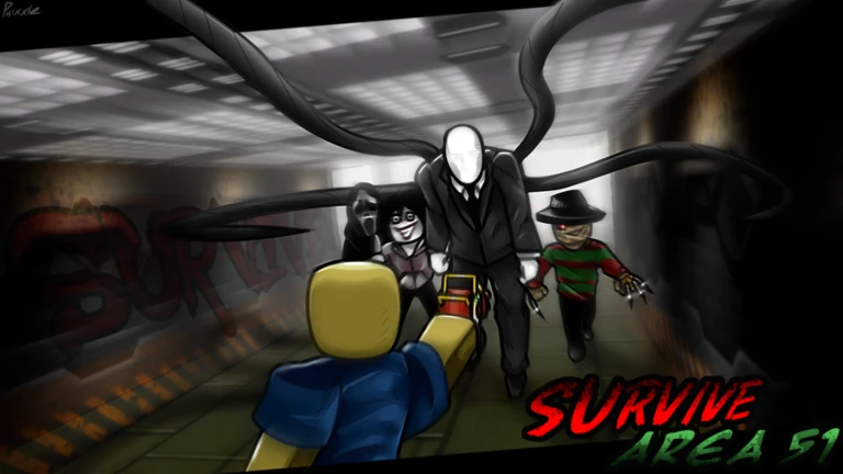 Imagem oficial do jogo Survive and Kill the Killers in Area 51 !!! no Roblox