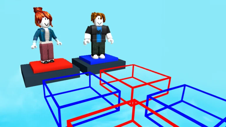 Imagem oficial do jogo Teamwork Puzzles 2 (Obby) no Roblox