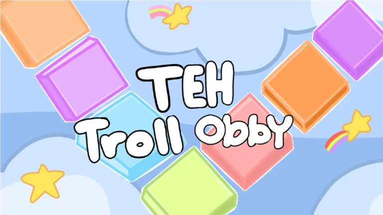 Imagem oficial do jogo TEH TROLL OBBY no Roblox