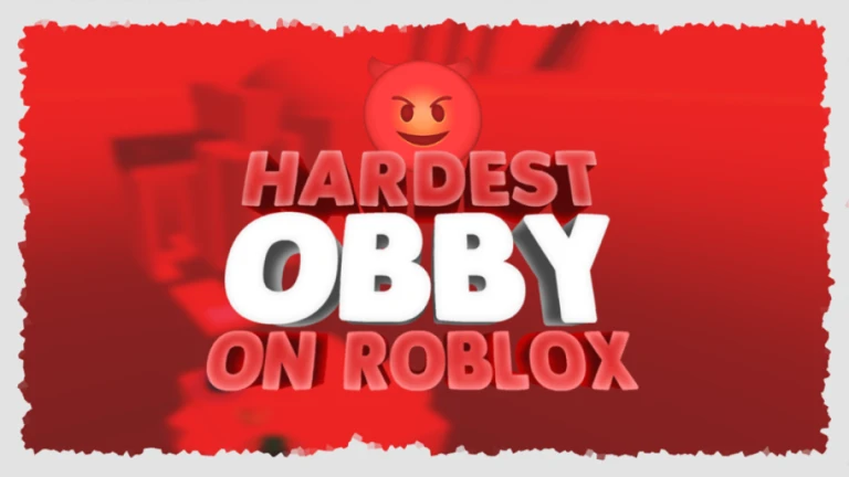Imagem oficial do jogo The Hardest Obby on Roblox no Roblox