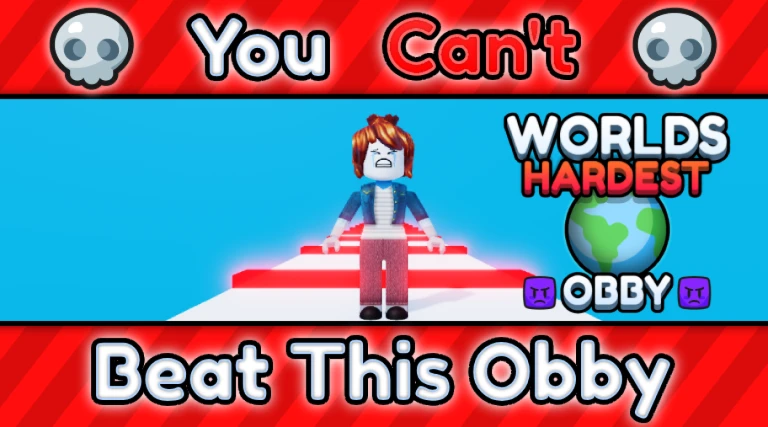 Imagem oficial do jogo The World's Hardest Obby no Roblox