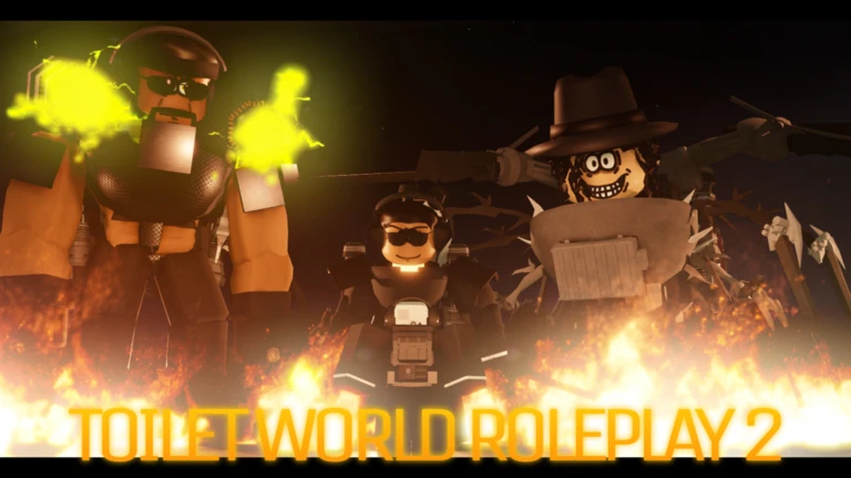 Imagem oficial do jogo Toilet World Roleplay 2 no Roblox