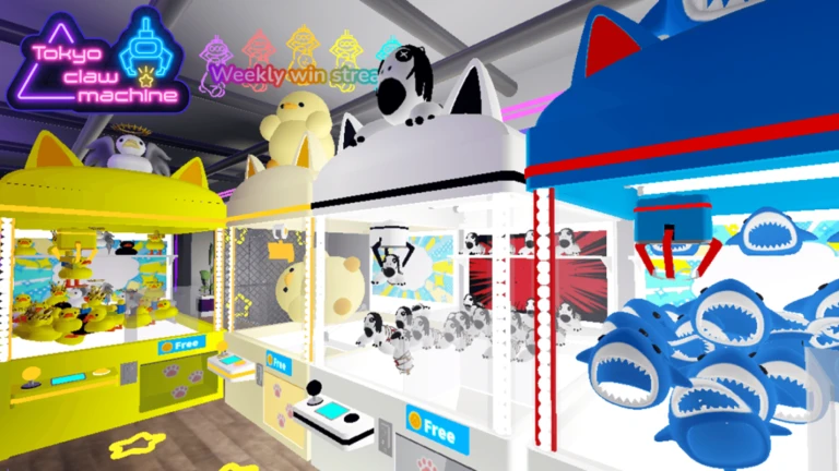 Imagem oficial do jogo Tokyo Claw Machine no Roblox