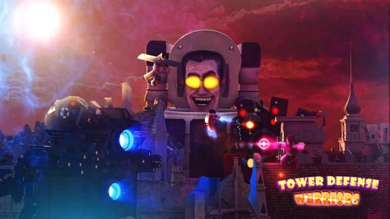 Imagem oficial do jogo Tower Defense Warriors no Roblox