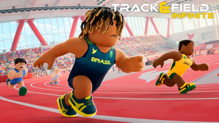 Imagem oficial do jogo Track & Field: Infinite no Roblox