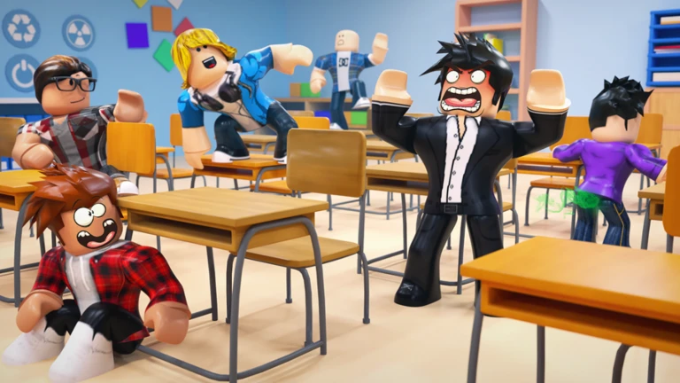 Imagem oficial do jogo Troublemaker no Roblox