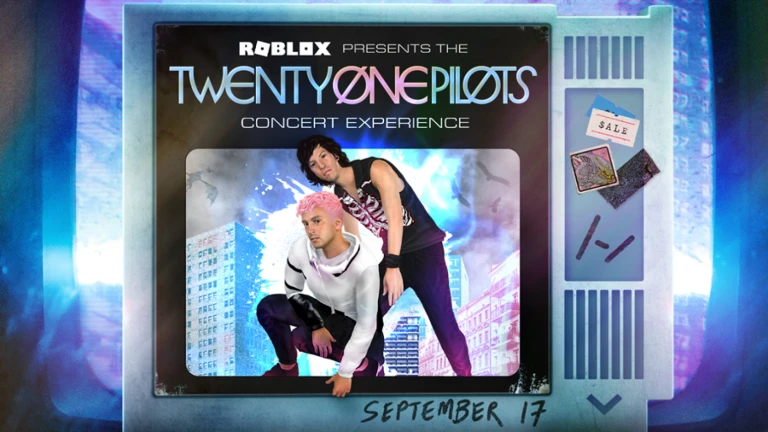 Imagem oficial do jogo Twenty One Pilots Concert Experience no Roblox