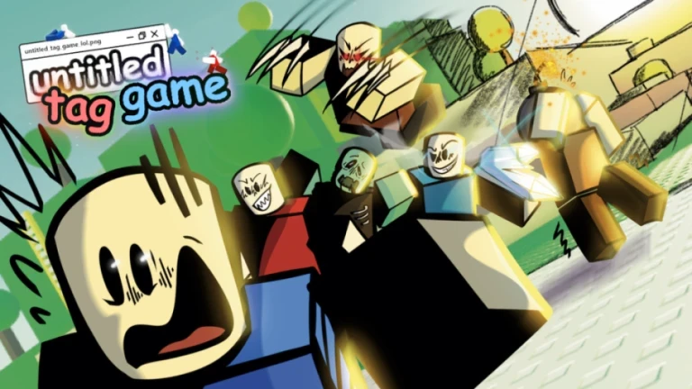 Imagem oficial do jogo untitled tag game no Roblox