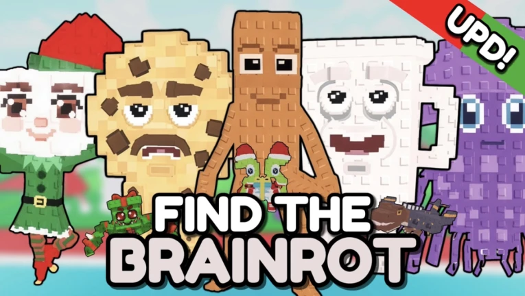 Imagem oficial do jogo (UPD) Find the Brainrot (225) no Roblox