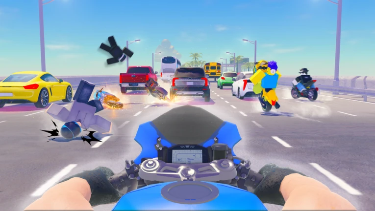 Imagem oficial do jogo UPGRADES! Motorcycle Mayhem no Roblox