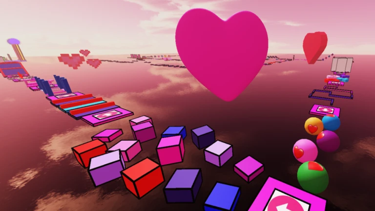 Imagem oficial do jogo Valentines Obby no Roblox