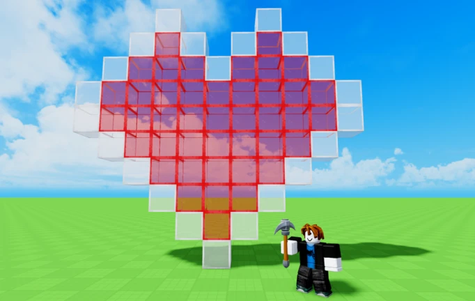 Imagem oficial do jogo Voxel Playground no Roblox