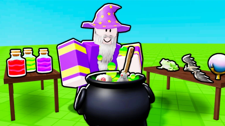 Imagem oficial do jogo Wacky Wizards no Roblox