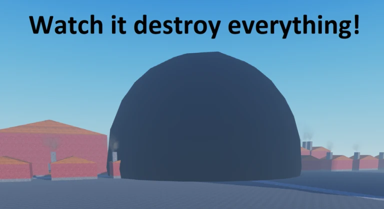 Imagem oficial do jogo Watch a black hole grow no Roblox