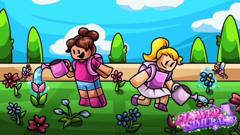 Imagem oficial do jogo Water Flowers no Roblox